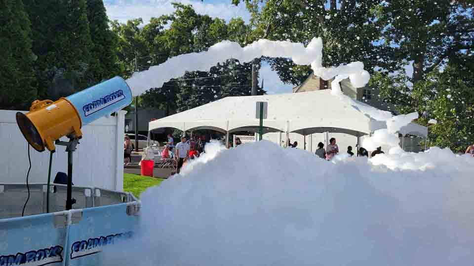 Foam party celebration